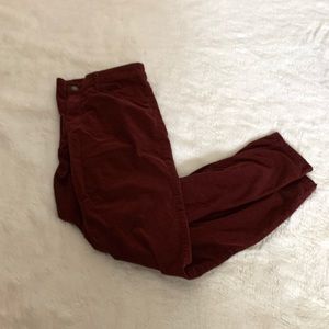Mossimo Corduroy Skinny Pants - Maroon